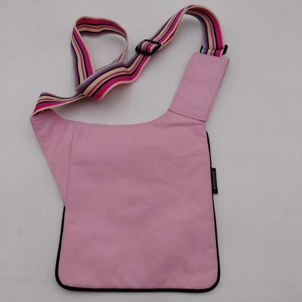 Vtg KIM POSSIBLE Pink Messenger Shoulder Crossbody Stripe Strap Y2K Cartoon RARE - Picture 7 of 10